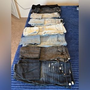 8 pairs of skinny jeans